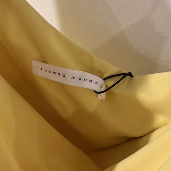 Susana Monaco one shoulder cut out lemon zest maxi Dress - Picture 7 of 11